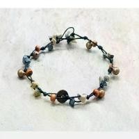 ราคา COD สร้อยข้อเท้า แฮนด์เมด เชือกเทียน แต่ง หิน กระดิ่ง ลูกปัดไม้ เหรียญ เครื่องประดับ โบฮีเมียน โบโฮ ปรับขนาดได้ Boho Anklet (1731947317148944343)