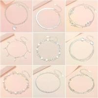 ราคา สร้อยข้อมือผู้หญิง เงิน 925 สร้อยข้อเท้า กระดูกงู หัวใจ Gelang สร้อยข้อมือโซ่เงิน ขาย เครื่องประดับ ของขวัญ (1730194156030691585)
