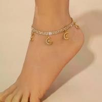 ราคา สร้อยข้อเท้า แถวคู่ ดีไซน์พระจันทร์เสี้ยวกลวง จี้บุคลิกภาพ รูปหัวใจ เครื่องประดับเท้า อเนกประสงค์ (1732307003481688631)