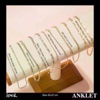 ราคา สร้อยข้อเท้า jpeg chain anklet (brass) สินค้าขายดี เครื่อง ประดับ แมลงทับ ไม่ ลอก ดํา จี้ ตัว อักษร คอ หิน มาร์เบิล สิบ ดอก โคลเวอร์ ส่อง รูป ทอง เหลือง สร้อยคอ โลตัส ปลอม ช่าง (1731575615989320204)