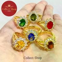 ราคา แหวนพลอย, ร้านสะสม, แหวนทอง 18k, แหวนดอกไม้, รุ่นดาวล้อมเพชร, ฝีมือดี, แหวนเพชร (1731448929306314318)