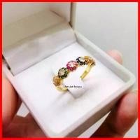 ราคา แหวนทอง 18k ฝังเพชร cz แท้ ลายดอกไม้ 6สี ขายดี (1731885537886045575)