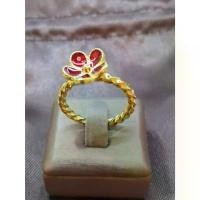 ราคา #แหวนทองลงยา แหวนลงยา แหวนทอง แหวนสุโขทัย แหวนใส่กับชุดไทย แหวนดอกไม้แหวนแฟชั่นแหวนใส่ออกงานได้ลายสวยเหมือนแท้ (1731640111104230774)