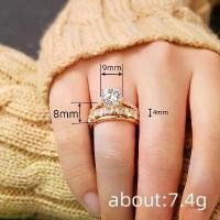 ราคา แหวนทอง 18K แหวนเพทาย แหวนแฟชั่น แหวนปรับได้ สำหรับผู้หญิง แหวนผู้หญิง พร้อมสต็อก มีไซส์ 6-10 (1731931639623223014)