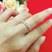 ราคา แหวนทองฝังเพชร แหวนพลอย แหวนทอง (1729588834656881556)