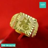 ราคา แหวนทอง, โชคผู้ชาย, ทองเหลืองชุบทอง, ทองแท้, แหวนเก็บสี, แหวนสี่เหลี่ยมเล็กรวย, อุปทานโดยตรง (1730131831024224941)