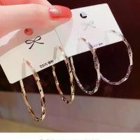 ราคา ต่างหูเงิน 925 เข็มใหญ่ แหวนทอง ต่างหูผู้หญิง ต่างหูห่วงทอง เครื่องประดับชุบทอง ของขวัญมีสไตล์ (1731911838387176593)