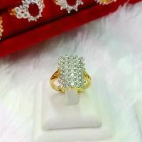 ราคา WT04แหวนแฟชั่น*** แหวนฟรีไซส์** แหวนทอง แหวนเพชร แหวนใบมะกอก แหวนทองชุบ แหวนทองสวย (1729580499871435741)