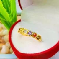 ราคา HK W04 แหวนแฟชั่น*** แหวนฟรีไซส์** แหวนทอง แหวนใบมะกอก แหวนทองชุบ แหวนทองสวย (1731245900339053712)