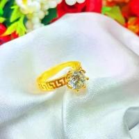 ราคา HK W07 แหวนแฟชั่น*** แหวนฟรีไซส์** แหวนทอง แหวนใบมะกอก แหวนทองชุบ แหวนทองสวย (1731245879912268944)