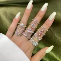 ราคา แหวนหล่อ, Lin Lang, S925 เงินบริสุทธิ์, ฝังหยดน้ำสีชมพู, การออกแบบหัวใจรัก, แหวนเพทาย, แหวนเพชรแถว, แหวนเพชร, สำหรับผู้หญิง (1730332399030668264)