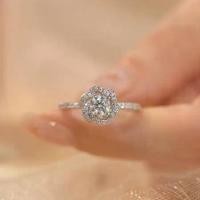ราคา แหวนเพชร Moissanite, ดอกกุหลาบ, หญิง, เงินสเตอร์ลิง, การออกแบบดอกไม้ถือ, แหวนเพชรจำลอง, เหมาะสำหรับข้อเสนองานแต่งงาน, ปลอม, [Bloom] (1730203163623459073)