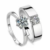 ราคา แหวนคู่ เงิน สไตล์เกาหลี ดีไซน์สร้างสรรค์ ดีไซน์เปิด เครื่องประดับงานแต่งงาน แหวนเพชร คู่ (1732035810413873692)