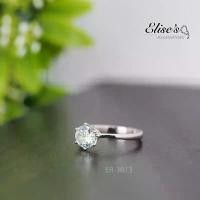 ราคา ER-3013 Elise''s แหวนเพชรCZ เกรดพรีเมี่ยม หน้าเพชร 1กะรัต เล่นไฟสุดๆ ชุบทองคำขาวหนาพิเศษ แหวนแต่งงาน (1731939907991077984)