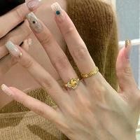 ราคา แหวนโคลเวอร์สี่แฉก สไตล์โบราณ แหวนแปรงตามกฎหมาย หนักสุด อุตสาหกรรม สีทอง แหวนเพชร (1731485702520735023)