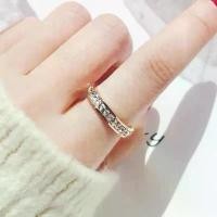 ราคา [#06] แหวน พร้อมส่ง แหวนเพชร เพชรลอบ แหวนแฟชั่น เพชรเหลี่ยมแถวเดียวงานเพชรCZ (1732036231691405822)