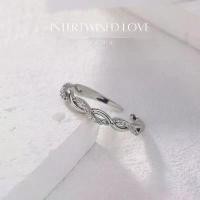 ราคา ESCOBALพร้อมส่ง แหวนเงินแท้ Mobius intertwined love แหวนใบมะกอก แหวนเพชร สไตล์ใหม่ ของขวัญ (1731916726689433342)