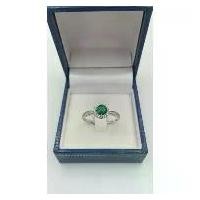 ราคา แหวนมรกต ( แหวนพลอยแท้) เงินแท้ 925 ชุบทองคำขาว ขายร้อน (1731840838592005674)