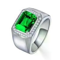 ราคา แหวนมรกต, ขายร้อน, สำหรับผู้ชาย, ฝังเพชร, แหวนเปิด, สีทองชุบทอง, สี Tan Sang, แหวน Lvzuan เปิด (1730038765707757805)