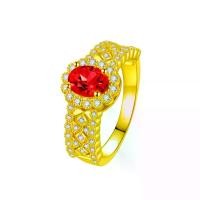 ราคา แหวนเพชรสีแดง พลอยล้ำค่า หรูหรา ขายดี ลายฉลุสไตล์อิตาลี ดีไซน์หรู แหวนทับทิม (1731793280301696650)