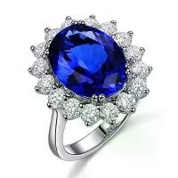 ราคา แหวนไพลิน ไดอาน่า ดีไซน์เปิด ปรับได้ พลอยสีสดใส เหมาะสำหรับผู้หญิง แหวนเปิดแทนซาไนต์ แหวน โมรา แท้ jewelry mystery jar (1731409224292009081)