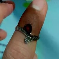 ราคา แหวนเงินแท้92.5%(มือสอง) COD แหวนหยก สาย มู เรียก ทรัพย์ แหวนหยก นําโชค ผู้ หญิง (1731885131485513631)