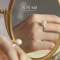 ราคา iDEALแหวนไข่มุก A Pearl แหวนมุก แหวนเงินแท้ แหวนเงินแท้ แหวนปรับขนาดได้ แหวนแฟชั่น ของขวัญ (1731470682808551261)
