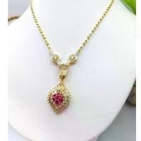 ราคา [เก็บเงินปลายทาง] จี้ทับทิม จี้หยดน้ำ จี้เพรชแฟชั้น จี้ใส่สร้อย จี้สวยๆ งานฝังเพชร ใส่ติดตัว (1732188835918809118)