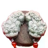 ราคา จี้หยก ปี่เซียะ เขียวคู่ ขนาด 50*25 มม.หยกพม่า หยกแท้ เจได type A (1731737003969446931)