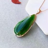 ราคา จี้หยก, หยกเหอเทียนธรรมชาติ, หยกเขียว, เงินสเตอร์ลิงฝังวัสดุเก่า, หยกหยดน้ำ, หยกสีทองสีเขียว, ฝังหยก สี ไม่ ประดับ เครื่อง (1732321227508910833)