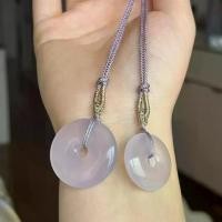 ราคา จี้หัวเข็มขัดสันติภาพ, หินหยกอาเกตสีม่วงอ่อนธรรมชาติบริสุทธิ์, หินหยก Chalcedony, แสงสีม่วงสีขาว, จี้หยก, [3705 รายการที่ผู้คนคุ้นเคย] (1731371018270771159)