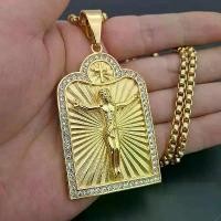 ราคา จี้ไม้กางเขนพระเยซู จี้ทอง18k (1730494704482486302)