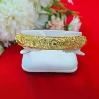 ราคา กำไลคลิปล็อคลายหงส์มังกร เส้นผ่านศูนย์กลาง 6 cm กำไลทอง สร้อยข้อมือทอง เสริมบารมี ใส่อาบน้ำได้ ทองไมครอนทองชุบ ขายดีประจำเดือนนี้ (1731914565200282861)