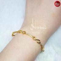 ราคา A36 สร้อยข้อมืออินฟินิตี้ ล้อมเพชร Infinity ตะขอ กำไลเสริมดวง กำไลมงคล งานทน ใส่สวย ไม่ลอก กำไลข้อมือ กำไลทอง กำไลเพชร (1731812544104531507)