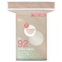 ราคา RII - 92 Pure Wata Unbleached Cotton Pads (100 pcs./bag) ริอิ 92 สำลี แผ่นไม่ฟอกขาวรุ่น เพียววาตะ (1729628005880662403)