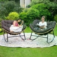 ราคา เก้าอี้โยก Papasan, ในร่มและกลางแจ้ง, ชุด 2 ชิ้น, เก้าอี้เลานจ์อ่านหนังสือขนาดใหญ่ที่ทันสมัย, พร้อมเบาะ, เก้าอี้ไข่หวายหลวง, สำหรับห้องนอน (1731661188591355668)