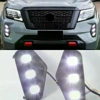 ราคา ไฟตัดหมอก LED DRL, 1 ชุด, ฝาครอบไฟตัดหมอก, ไฟวิ่งกลางวัน, ไฟเลี้ยว, สำหรับ Nissan NAVARA NP300 2020, 2021, 2022, 2023 (1732153361684663250)
