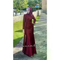 ราคา [COD] ชุด พร้อมผ้าคลุม ชุดอิสลามชุดเดรสใส่ออกงานสวยๆ ชุดเดรสมุสลิม รุ่นเฮเลนมุก ชุดใส่ออกงานทรงหางปลาเข้ารูป เดรสหรูๆ เดรสสวยใส่ไม่ซ้ำใคร (1731662385678026712)