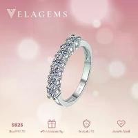 ราคา แหวนเพชรโมซาไนท์ Anniversary 0.7ct (เม็ดละ 0.1 กะรัต 7 เม็ด) | เงินแท้ 92.5% ชุบโรเดียม ไม่แพ้ ไม่คัน Nickel & Lead Free | แถมฟรี Jewelry Gift Set | รับประกัน 1 ปี + บริการล้างทำความสะอาดฟรี! (1731630