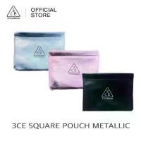ราคา 3CE Square Pouch Metallic กระเป๋าอเนกประสงค์ ใส่เครื่องสำอางค์ ของใช้กระจุกกระจิก #ของแท้ PREMIUM GIFT คลังสินค้า (1731816725325907769)