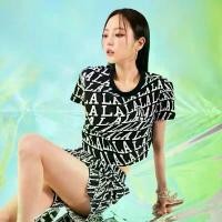 ราคา Womans crop mlb เสื้อครอปmlbลายLA แนะนำ เสื้อยืด oversize atipashoptiktok (1731878271858672955)