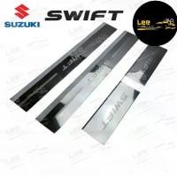 ราคา Suzuki Swift 2012 (LA) สแตนเลส ชายบันได, สครับเพลท, กันรอย [ E-TAX ] (1731472184350442755)