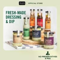 ราคา น้ำสลัดโฮมเมด แบบคลีน ใช้น้ำมันมะกอก ใช้ทาขนมปัง ทำแซนวิช ดิป De La Lita น้ำสลัดชนิดถุงเติม 500g. (1729616631336897167)