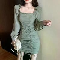 ราคา ชุดเดรสหรูหราสำหรับผู้หญิง กระโปรงเปิดไหล่จีบเซ็กซี่สไตล์เกาหลีใหม่ สลิมมิ่ง กระโปรงสั้นแฟชั่น ฤดูใบไม้ผลิและฤดูใบไม้ร่วง 2023 Anna Dress แอนนาเดรส ผ้าซาร่าเนื้อหนา ชุดกาล่าดินเนอร์แอนโทเนีย (17298151