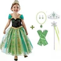 ราคา [พร้อมส่ง] ชุดเจ้าหญิง ชุดแอนนา ชุดแอนนาเด็ก anna dress เครื่องประดับครบเซ็ท (1732312538303662396)