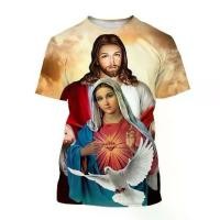 ราคา เสื้อยืดพิมพ์ลาย 3D, ดีไซน์พระแม่ของพระเจ้า Christian และพระแม่มารี, การออกแบบศรัทธาศาสนาคริสต์และพระเยซูครอส, พระเจ้าข้ามศรัทธาศาสนา, พระเยซูรักทุกคน, เสื้อลำลอง, ขายร้อนในปี 2025 (173159496178011595