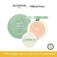 ราคา Skinfood White Grape Fresh Up Light Pact เบอร์ 13 Light Beige แป้งอัดแข็งไม่ผสมรองพื้น ผิวเรียบเนียนควบคุมความมัน 12 g. (1731223013353687788)