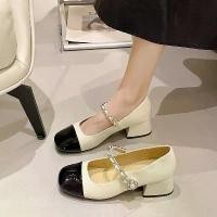 ราคา รองเท้าแมรี่เจนสไตล์ฝรั่งเศส, Cmfx, รองเท้าผู้หญิง, ฤดูร้อนใหม่, พื้นนุ่ม, รองเท้าเจ้าหญิง, รองเท้า Chanel สไตล์, อเนกประสงค์, ส้นหนา, รองเท้าหนังขนาดเล็ก (1730423271988234456)