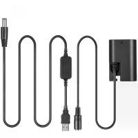 ราคา USB + DR-E6, DC 5V 2.4A-4A, สำหรับกล้องดิจิตอล Canon EOS 5D Mark II III 5D2 5D3 6D 7D 60D กล้อง SLR สีดำ (1730795975051086490)