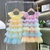 ราคา ชุดฤดูร้อนหญิง 2023 รูปแบบใหม่แขนบินขนาดเล็กกระโปรง tulle เค้กสีรุ้งเด็กSเจ้าหญิงต่างประเทศหวาน Dr/Girls ชุดฤดูร้อน 2023 รูปแบบใหม่แขนบินขนาดเล็ก tulle กระโปรงเค้กสีรุ้งเด็กเจ้าหญิงต่างประเทศหวาน D (1